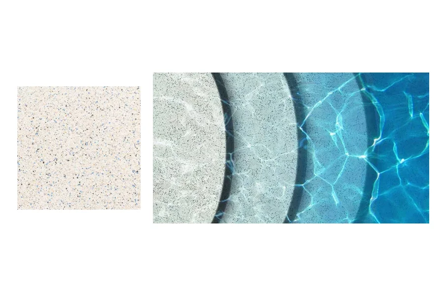 QuartzScapes Blue manufacturer finish texture and water appearance from shallow to deep